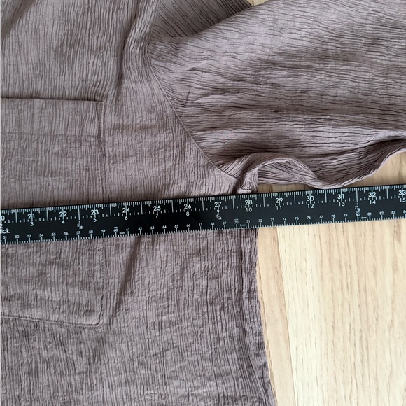 Abercrombie & Fitch Crinkle Oversized Button-Down Shirt Size Large - Picture 12 of 14